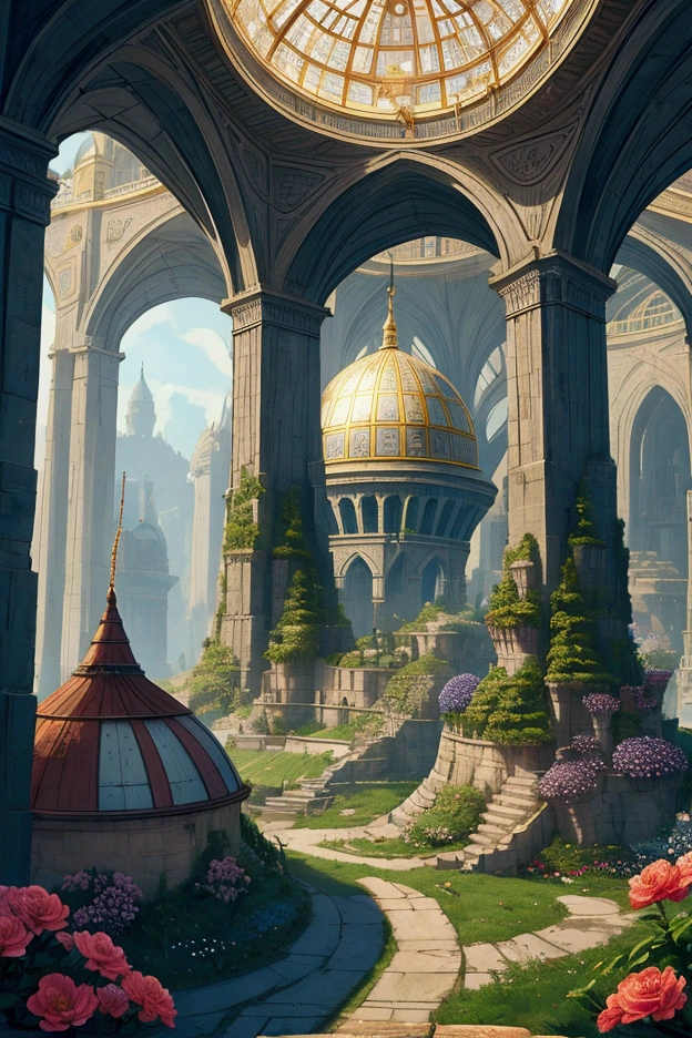 There was a great kingdom under the ground, more modernized than today's society, mostly done by robots, orderly streets, spherical dome ceilings, proof, water and flowers, science fantasy, and the best picture quality.