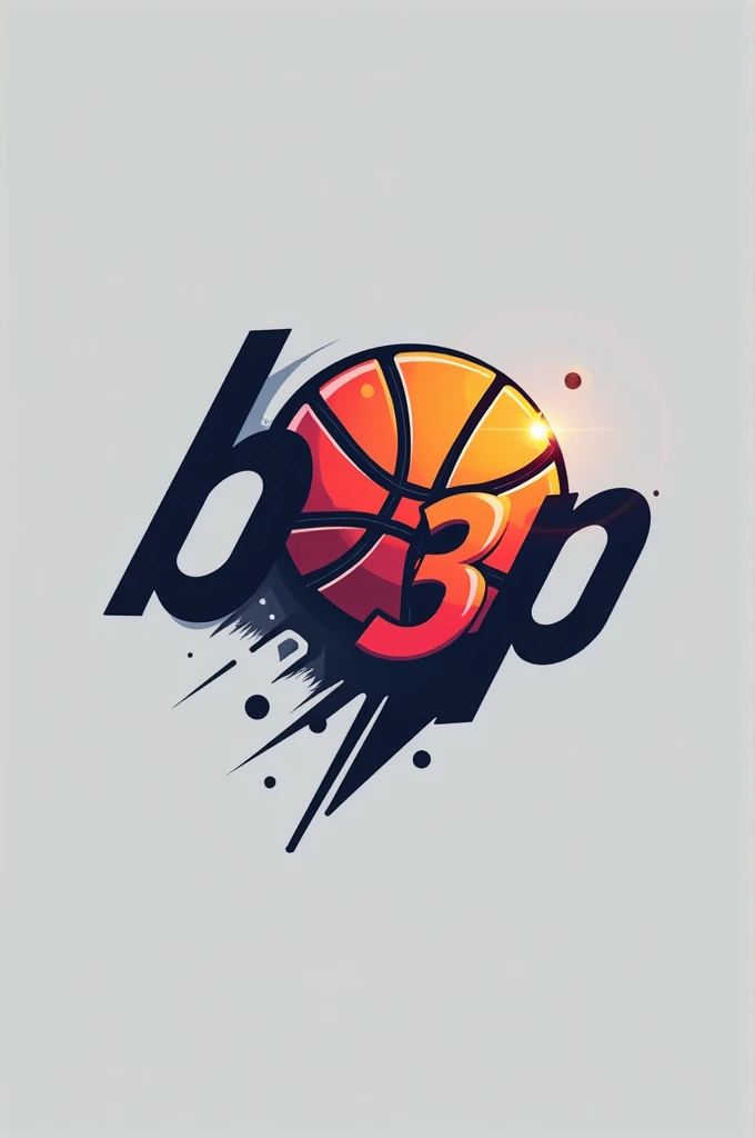 Make a basketball logo with name "B3P"