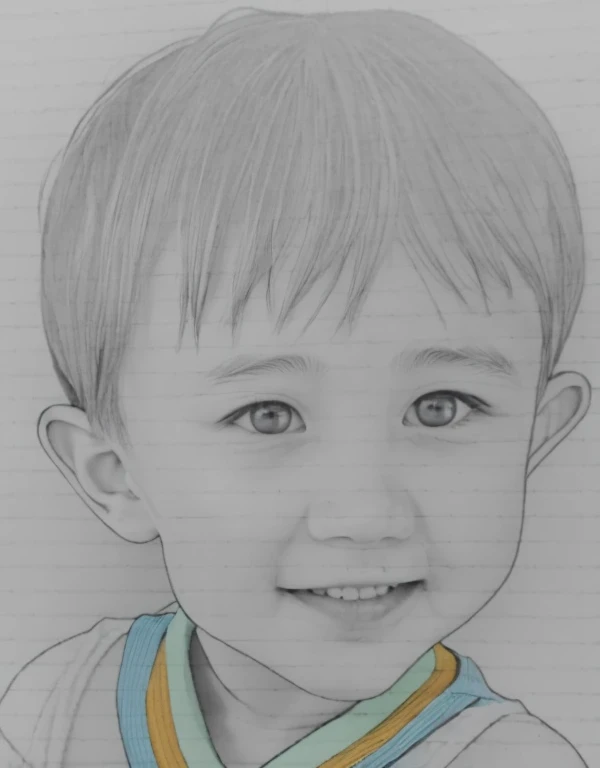 Realistic color photography style、Smiling emphasizes nasolabial folds. Make the chin a little thinner and accentuate the nasolabial folds.、I want it to look more like a color photograph..............。 boy, Xu々To、Clearly visible、Emphasizes deep nasolabial folds from nose to mouth、Generate left and right dimples、Show me your beautiful smile.。Make your eyes look cute with double eyelids.Please make a live-action version。There is a lot of ketchup around the mouth、To-sai