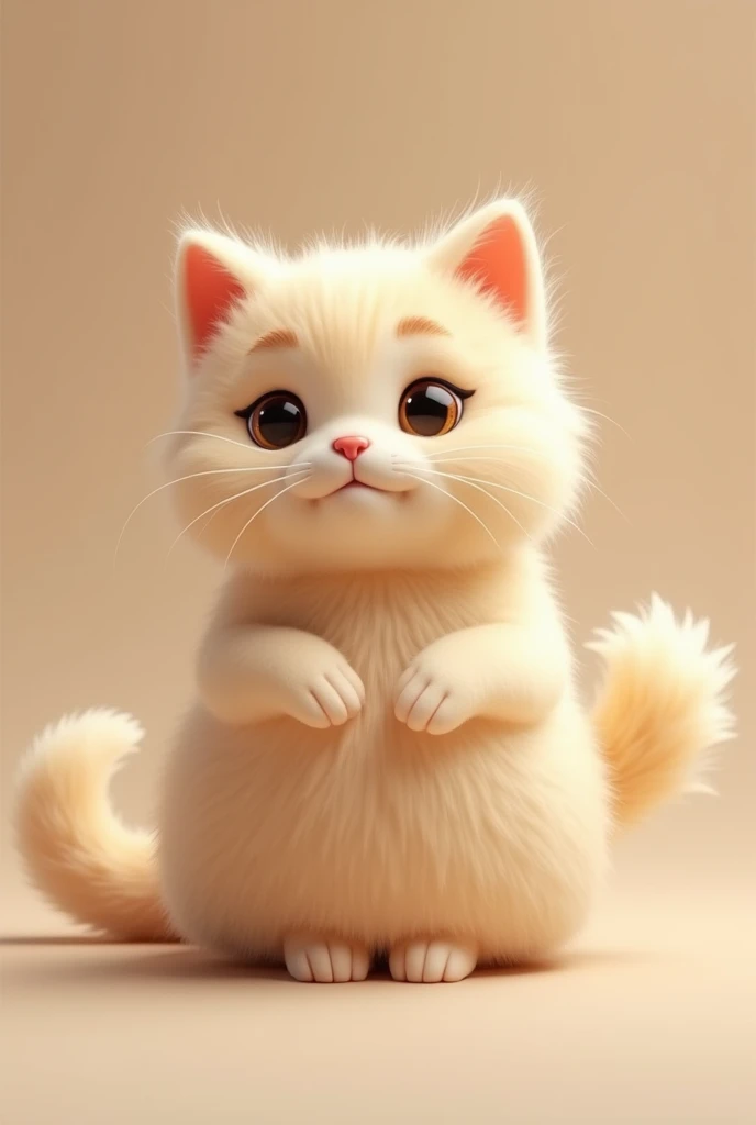 Cat furry with no clotches