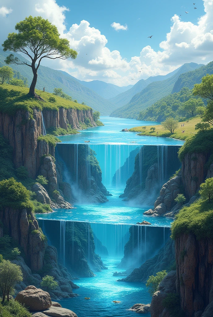 Make an image that represents hydrology realistically