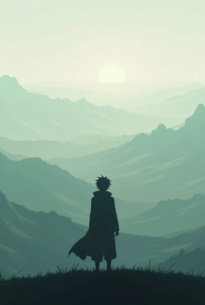 Alhamdulillah hillazi ahyana badama amatana wa ilaiyhi nushoor... Add this dua in the picture and make anime wallpaper with low brightness and the boy's back is only shown and there's a scenario , he is in a top hill seeing whole continent and Nd he's gojo saturu when he's good