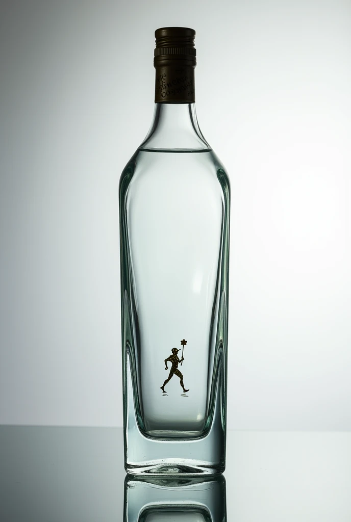 Unfilled bottle of Johnny Walker