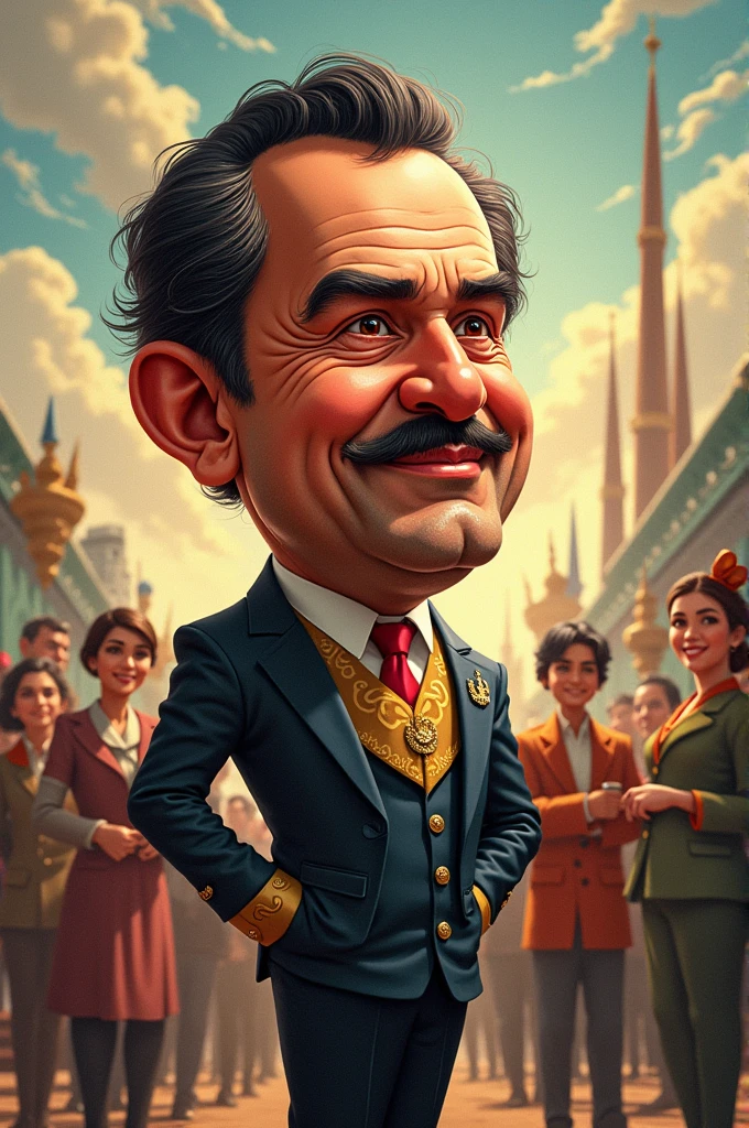 Francisco Morazan in caricature 