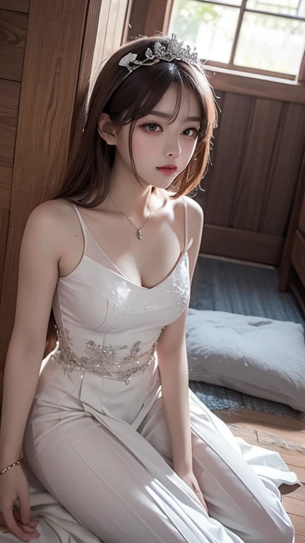 Highest quality, figure, Very detailed, In detail, High resolution, 8k wallpaper, Perfect dynamic composition, Beautiful attention to detail, Women&#39;s Fashion Summer,Medium Hair,small ,Natural color lip, Bold sexy pose,smile,Harajuku、1 girl、cute、sexy shot looking at camera, Large Breasts, The body is slim