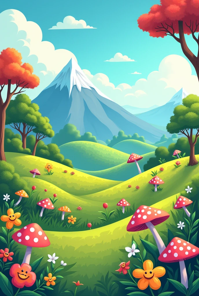 Cartoon landscape images 