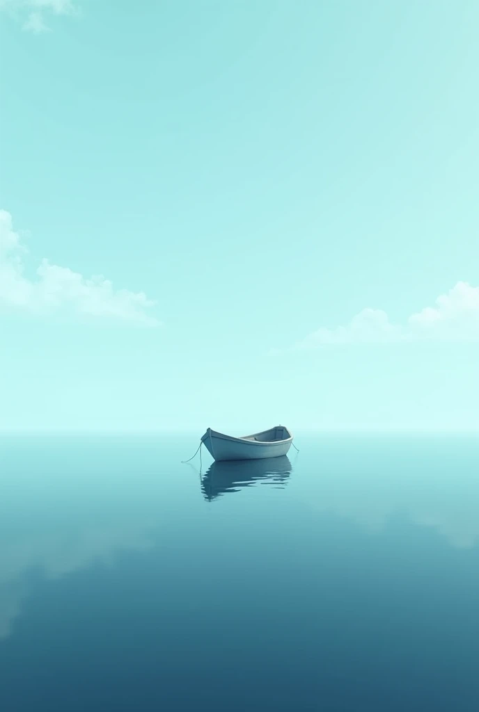 Sea with alone boat up angel no person only boat and realty down angle proper down