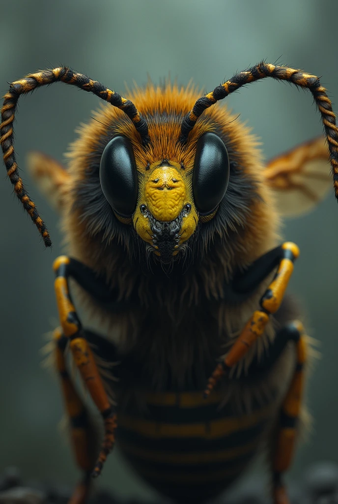 Sad smile bee dread locks