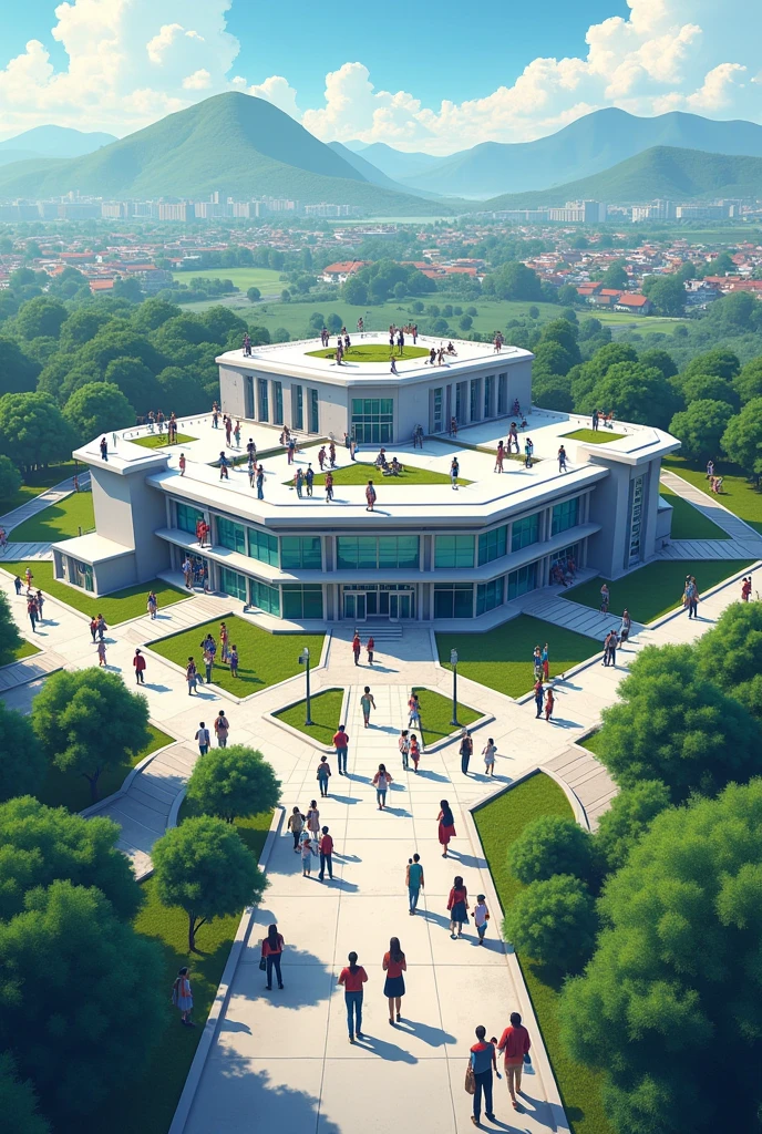 Generate a network structure with 1000 students, 100 teachers and 15 administration staff, create the plans and the design