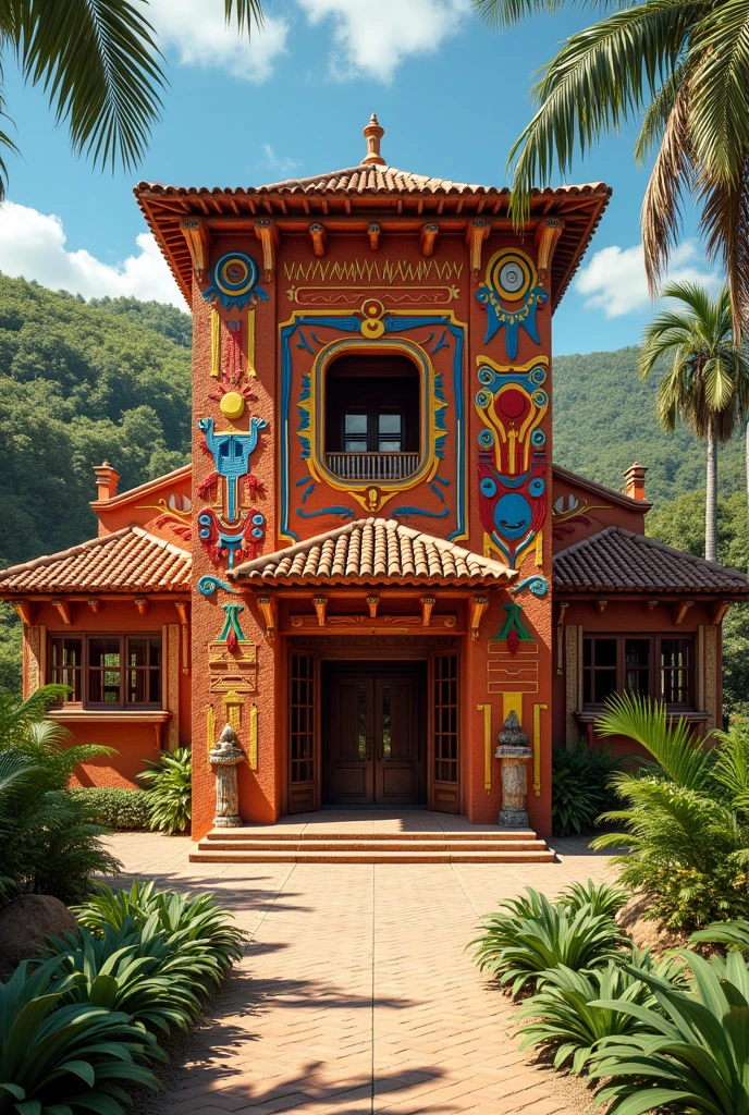 CULTURAL PAVILION WITH IMAGES OF THE WAYUU CULTURE