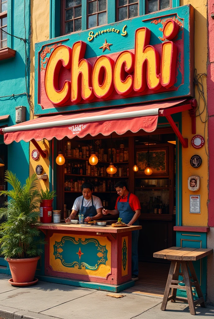 A pupuseria that says chochi