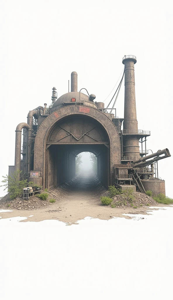 (Best Quality,4k,8k,High resolution, masterpiece:1.2),ultra detailed, sharp focus,(realist,photorealist,fotorrealista:1.37),extremely fine details, intricate details,vivid colors,intense colours,Deep contrast,cinematic depth of field,cinematographic composition,cinematic camera angle(Photography focused on abandoned industrial machinery.), abandoned coal mine landscape, machine placed, ((Trolleybus in ruins, 放置されたHeavy equipment, industrial waste)), quiet, , minimalist, industrial environment, Heavy equipment, spiderweb, dusty, Disturbing silence, crumbling walls, oxide, overgrown vegetation, Remnants of past activities, dark space, Broken window, colores quiets, mysterious atmosphere