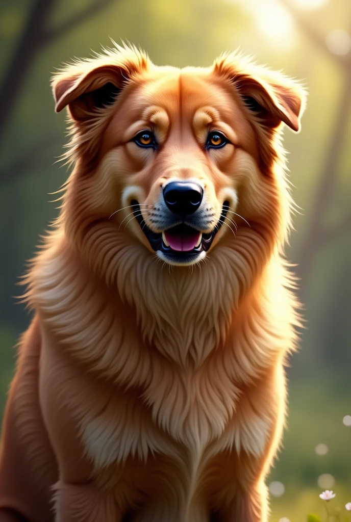 A dog
