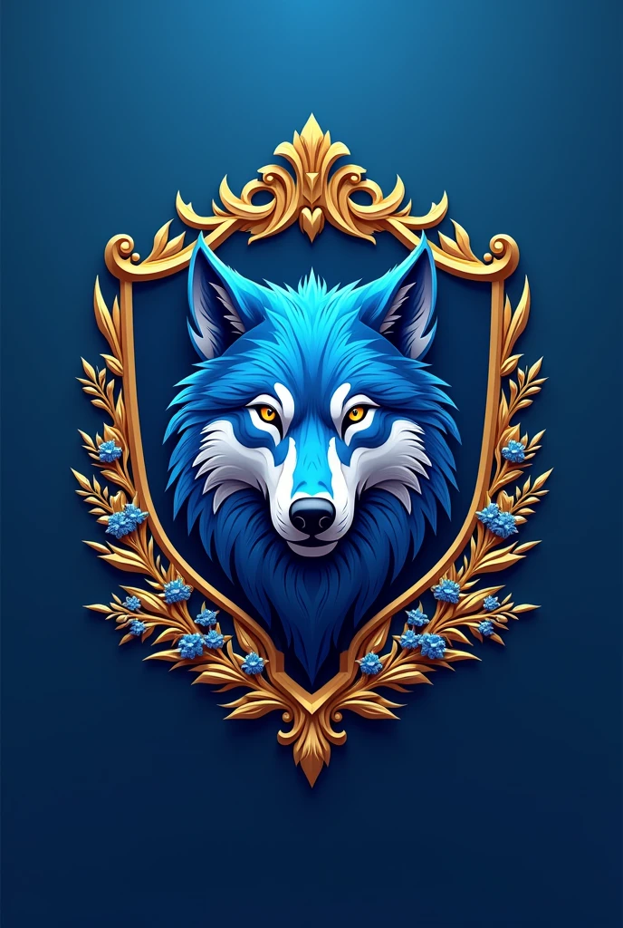 Wolf Logo, with blue background with gold and floral details. With the word Administrative Week 2024 - Square image

