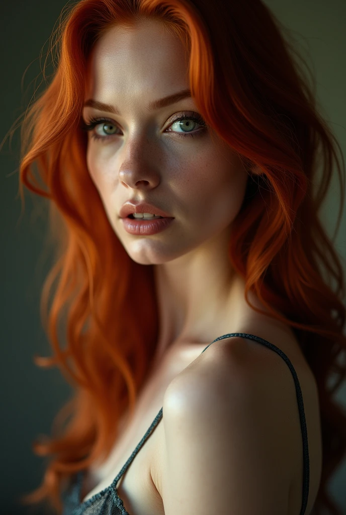 Naked redhead girls sexy look