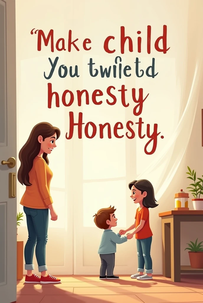 an image that says in text If you don't want your child to lie, you don't lie to him