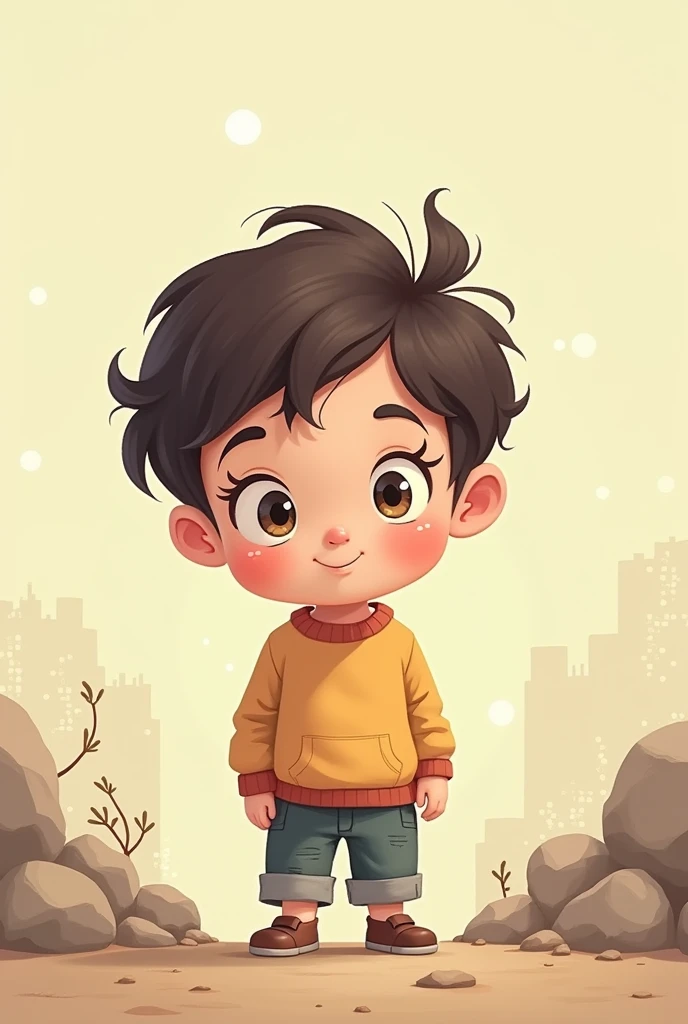 One lofi qute boy  in 2d

