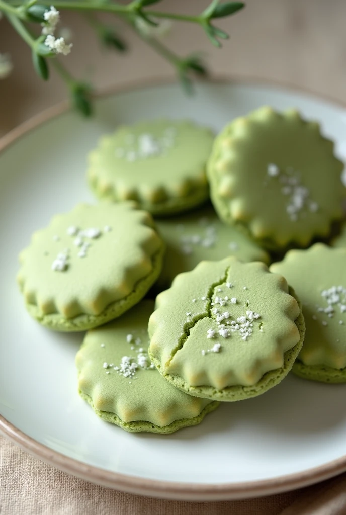 Matcha cookies