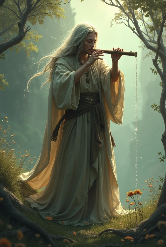 Bard flute player