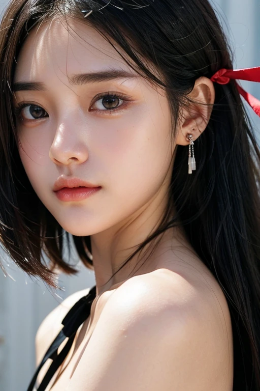 (2 Japanese girl,), (Small breasts:1.5,),(solo,,Textured skin, Detailed skin,Detailed face,Detailed eyes,detailed posing,Natural eyebrows,Sparkling Eyes,High detail, Highest quality, Super detailed, Surrealism, ,8k,RAW Photos,Photographicism,Professional Lighting,Portrait Photography,Soft Light),((Black Hair, Dark Eyes,Natural Makeup,Simple earrings,Bob Hair,ribbon,Kissing Face,Close-up))