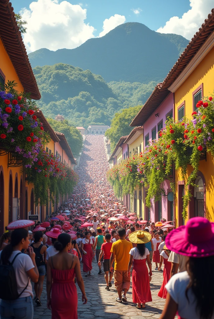 Image of Medellin at the flower festival