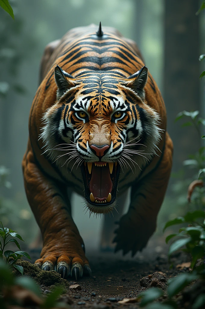 Tiger crossed with a crocodile