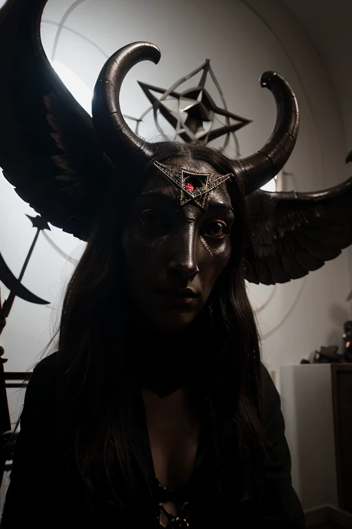 High detail, Baphomet , Pentagram,
