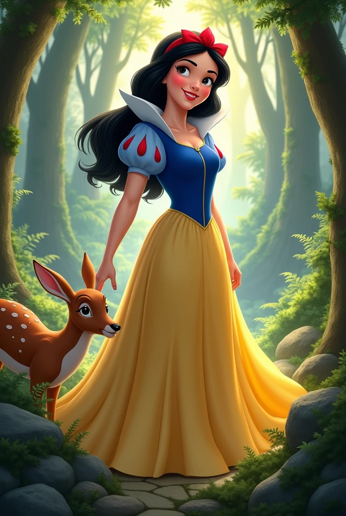 Snow White in the current Disney animation style