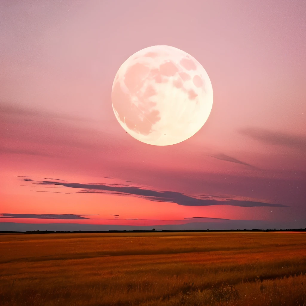 a pink moon in the sky with clouds and stars, pink moon, ☁🌪🌙👩🏾, giant pink full moon, ✨🕌🌙, heaven pink, pink skies, beautiful as the moon, pink clouds, the sky is pink, moon in the sky, ❤🔥🍄🌪, pink sky, dreamy ethereal vibe