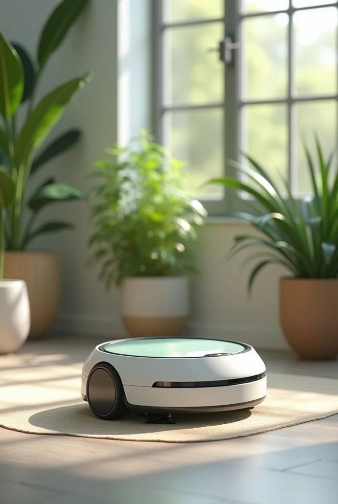 An eco-friendly cleaning robot
