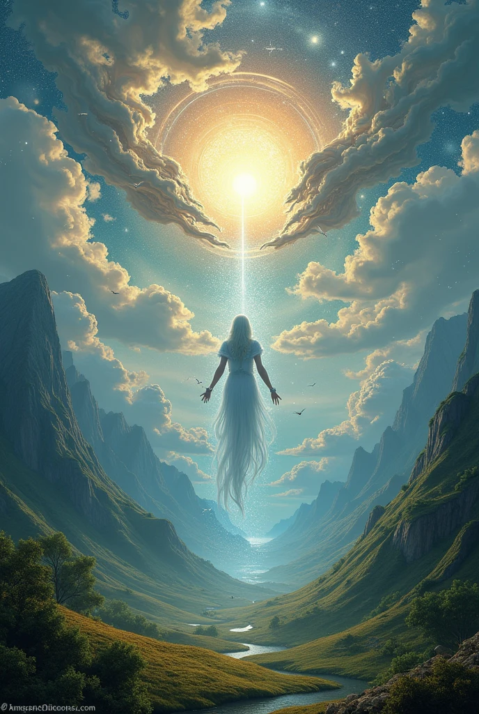 Heaven and earth together and realistic