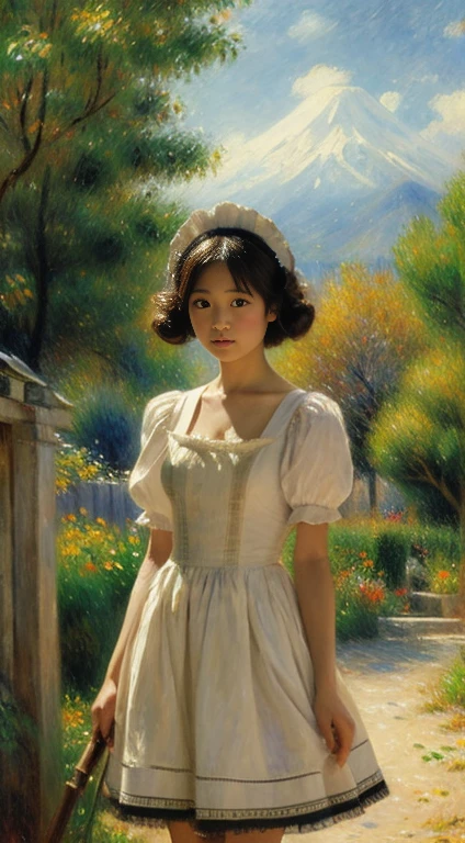 Japanese women、Beauty Maid、Battle Scenes、Renoir-style painting