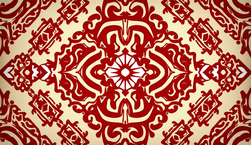 Red Philippine tribal pattern
