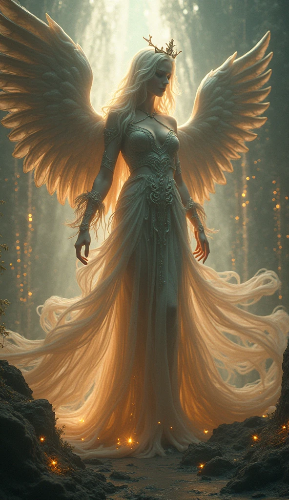 art by Vladimir Volegov,Virgem,digitl art 8k,Jean-Baptiste Monge style, Ablaze, comely,Start, Ablaze , cute and adorable,filigreed , rim lighting, lights, extremely , magie, surreal, fancy, digitl art, , WLOP, artgerm and james jean, , sf, intrikate artwork masterpiece, grim, matte painting movie poster, golden ratio, trends at CGSociety, intrikate, epic,trends on ArtStation