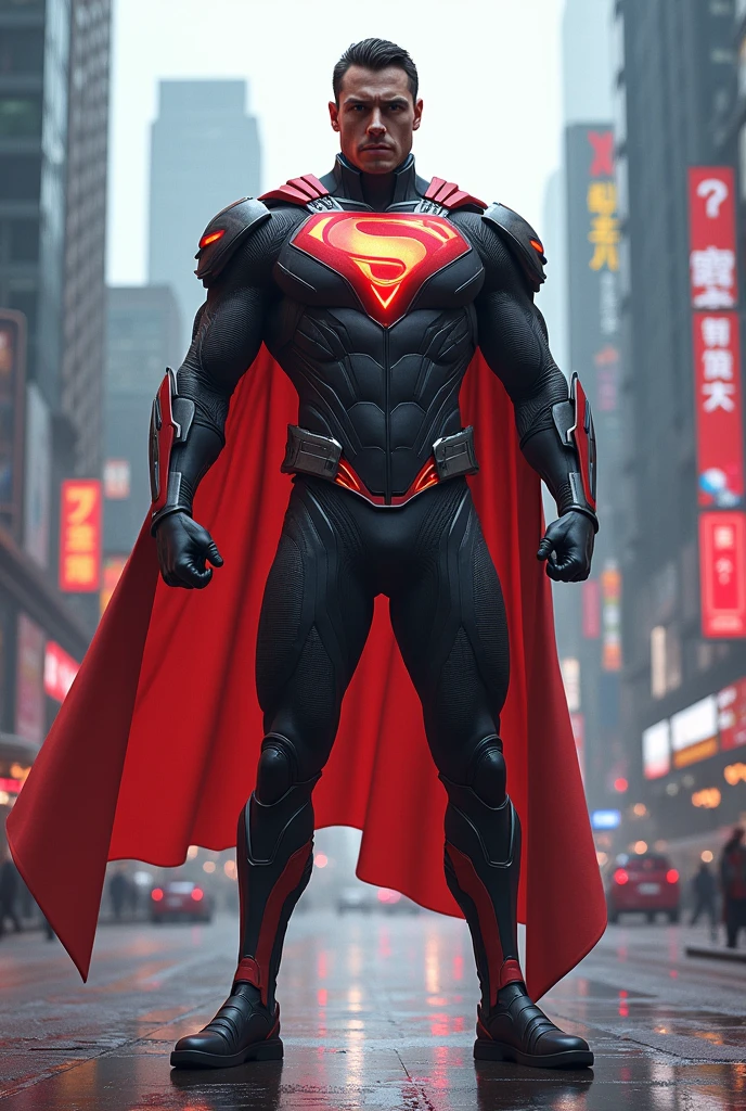 Make a superhero with an original outfit
