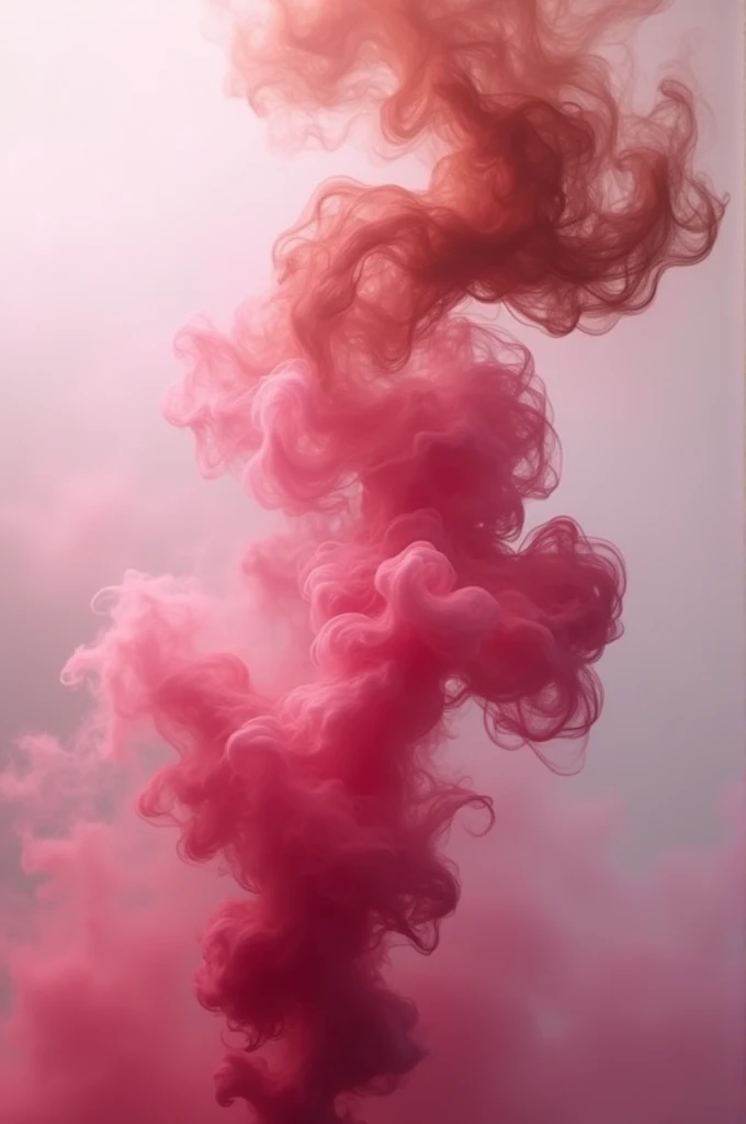 Pink smoke and brown smoke 