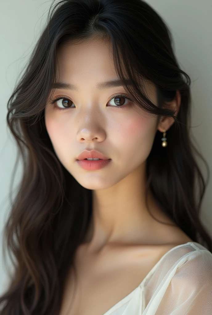 Highest quality、One Japanese woman、Beautiful eyes、Natural Makeup、gloss々Hair、Straight Hair、Big eyes、Light tips、まとまりのあるStraight Hair