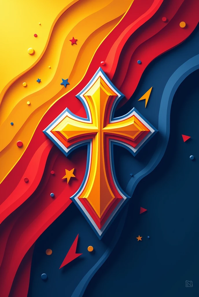 Create a profile picture for a TikTok account dedicated to Corinthians sports courts. The image must have a modern and vibrant style, reflecting the passion and energy of Timão fans