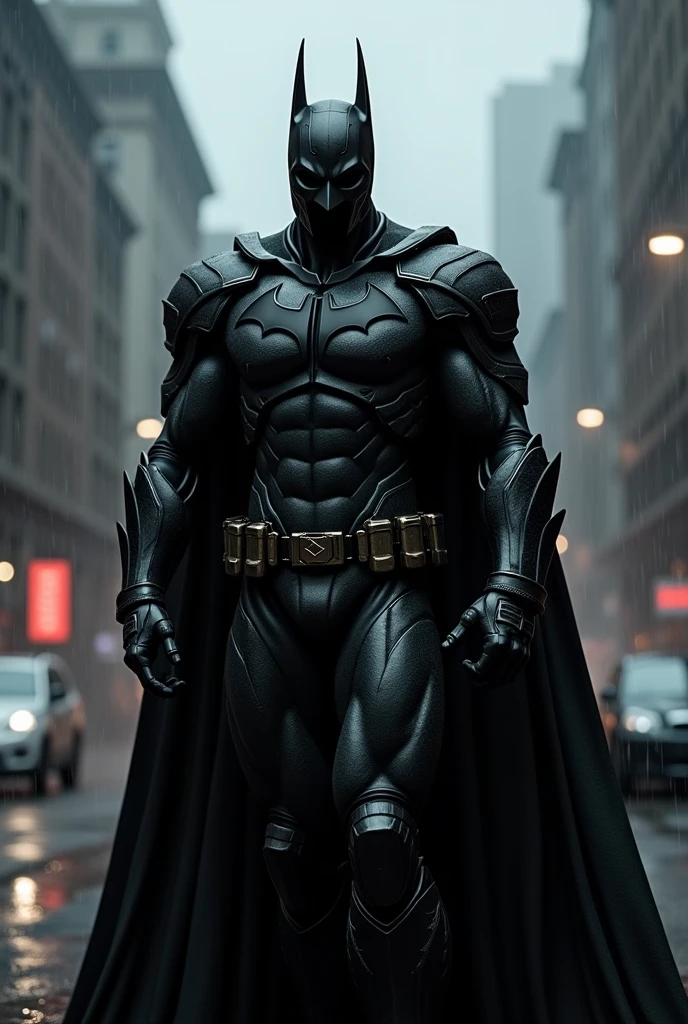 Tha arkham knight but in full black armor