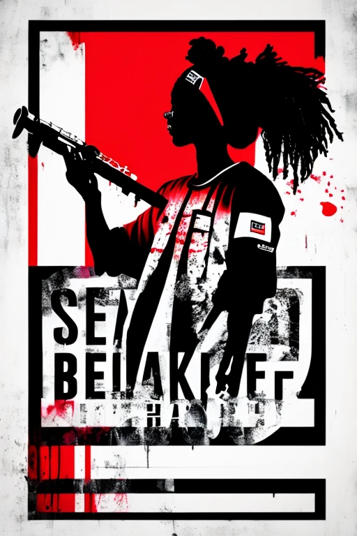 A background filled with scattered musical notes in various sizes and colors、
Creative logo illustration of a silhouette with dreadlocks and red headphones,
Banksy、
A background completely filled with scattered musical notes in various sizes and colors, covering the entire screen.
singer、microphone、Japanese、
beautiful girl colorful image
Dance hiphop Dance CREW Waacking Dance
Punking
black medium hair black medium hair
Five fingers Baggy clothes Baggy clothes
HIPHOP crew、
the Japanese flag, background,patriotic,minimal,simple,bold colors,graphic,flat design,clean