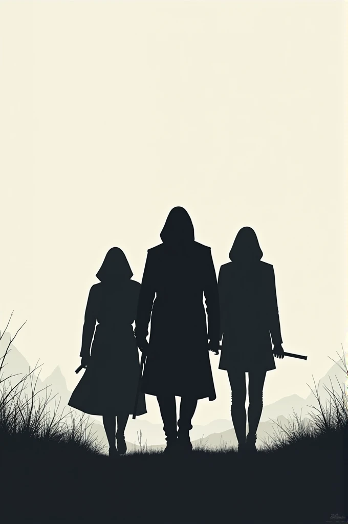 Three killers and Their life at night , kinimalist poster