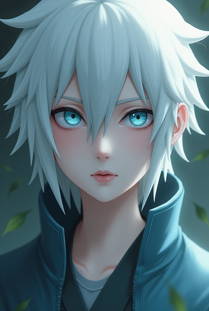 Pale Naruto with white hair