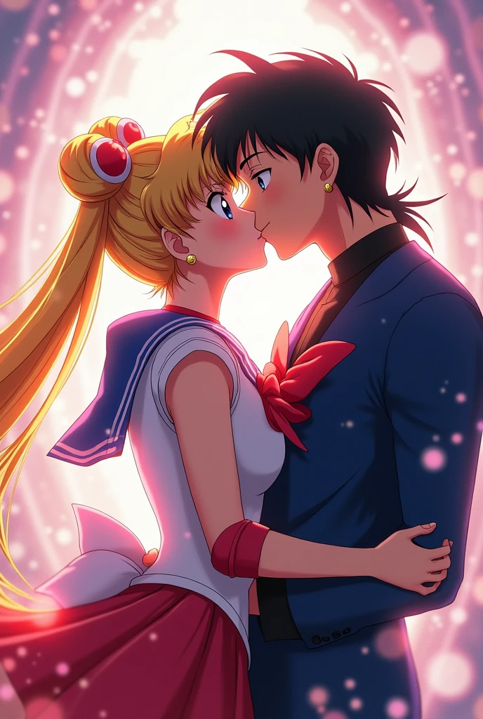 Yu Yu Hakusho and Sailor Moon Kissing Passionately