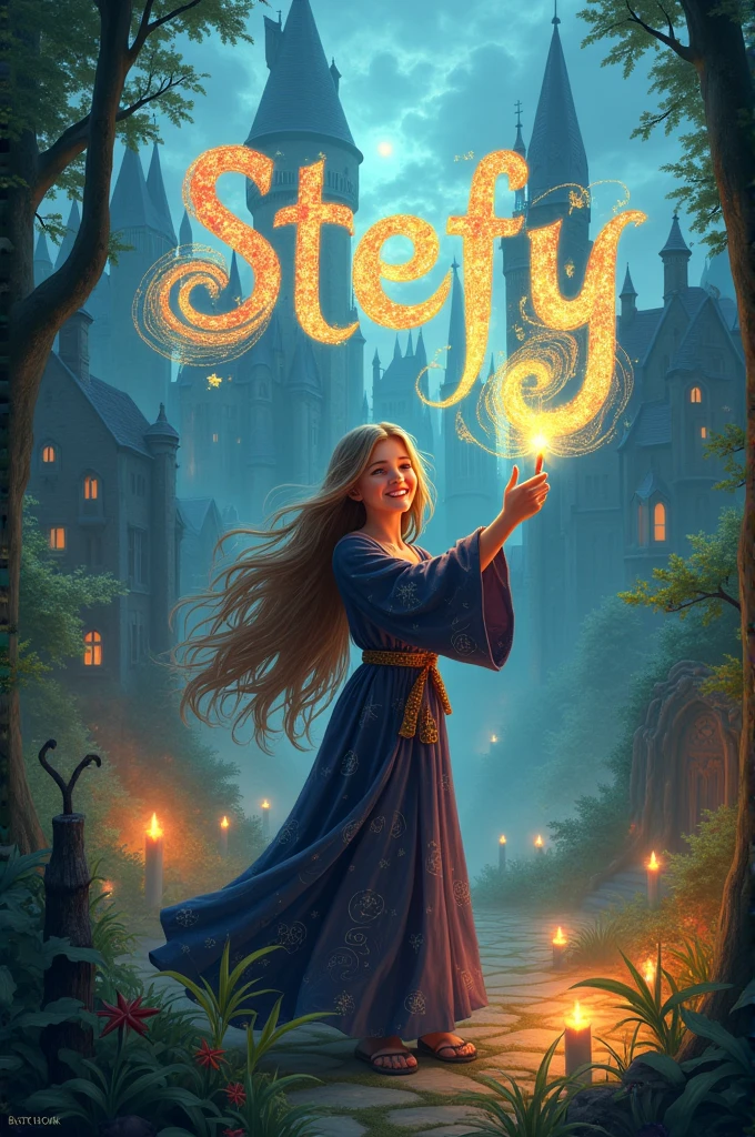 Create the name Stefy with a Harry Potter theme