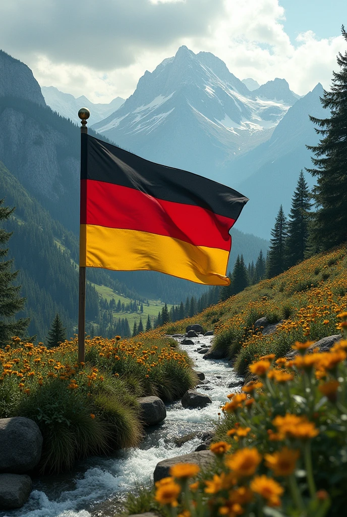Germany flag in 
nature 
