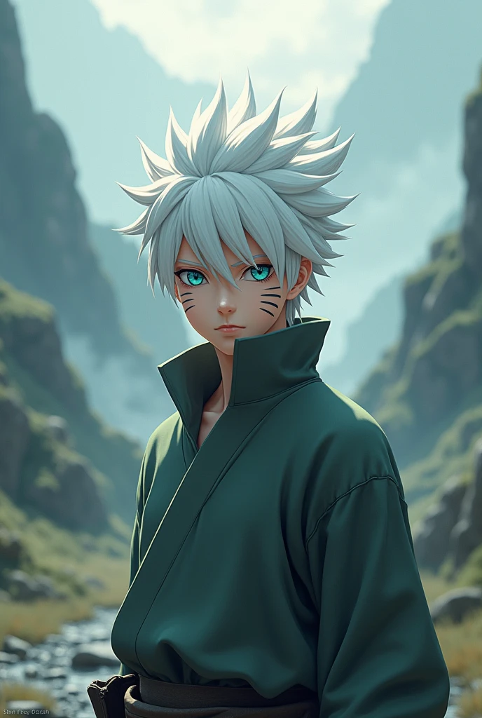 Naruto with white hair