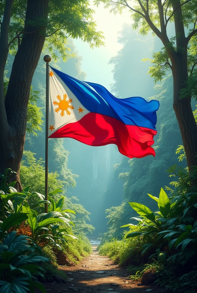 Philippines flag in
nature