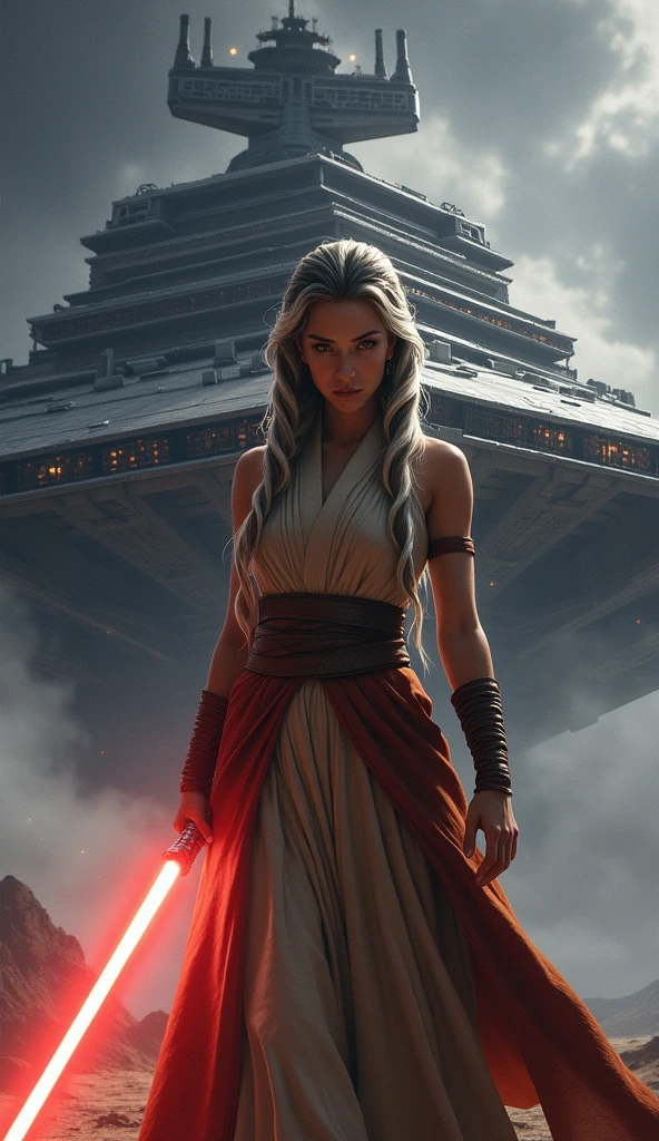 An imperial ship from Star Wars, Cudesexyrobutts, cinco ahsoka, holding a light saber. splash art, 极其详细的Artgerm, Portrait of cinco ahsoka, jedi woman, Star Wars Character, style artgerm, as seen on artgerm, ariana grande as a sith