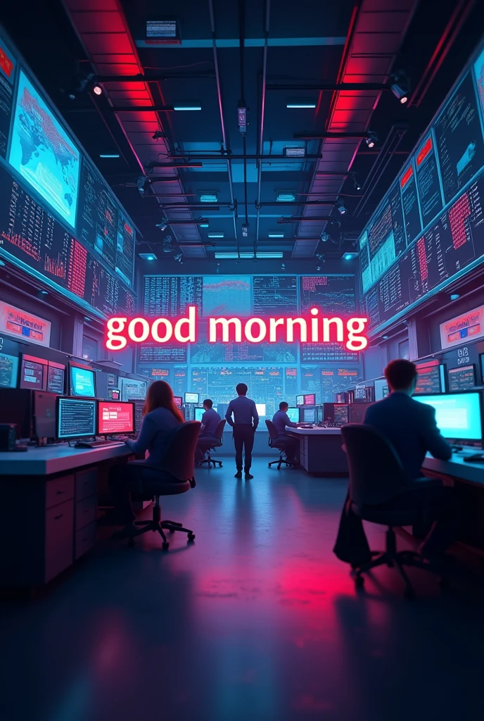Background will have a trading picture, Good morning by TradezyBoy will be written in the picture.