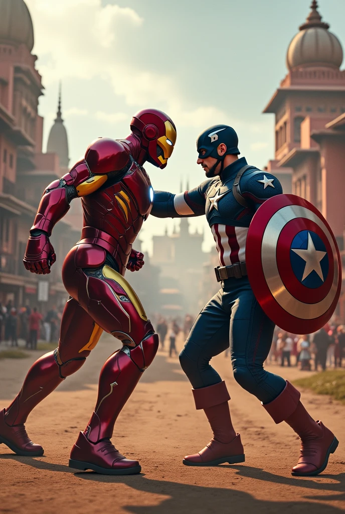 Airon man in india for its captain America fite